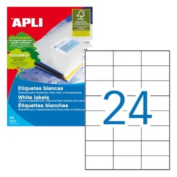 Apli Etiquetas Adesivas 70x37mm 100 Fls - 01273