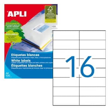 Apli Etiquetas Adesivas 105x37mm 100 Fls - 01274