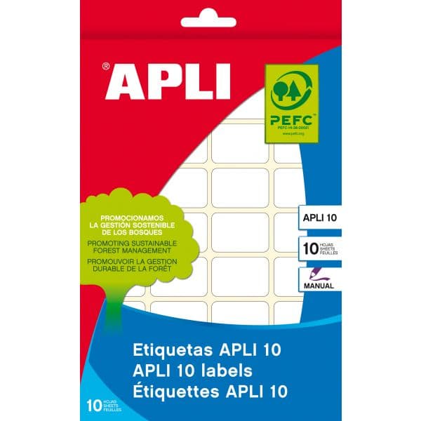Etiquetas Cantos Redondos Apli 34x67 mm - 01651