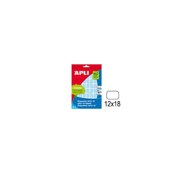Apli Etiquetas 12x18mm Azul 8 Fls 448un APLZ2751