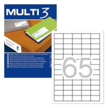 Multi3 Etiquetas 38x21.2mm 100 Fls A4
