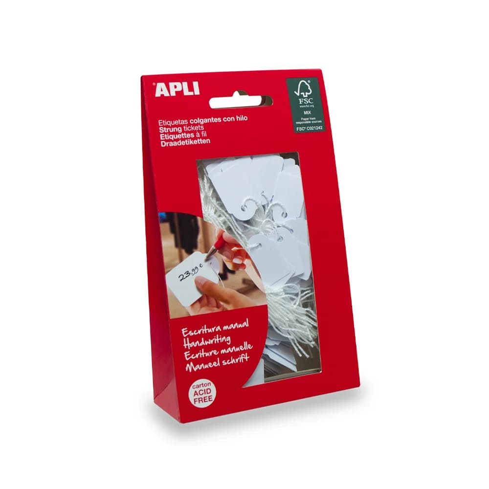 Apli Etiquetas 11x29mm C/fio Branco 200un APL07006