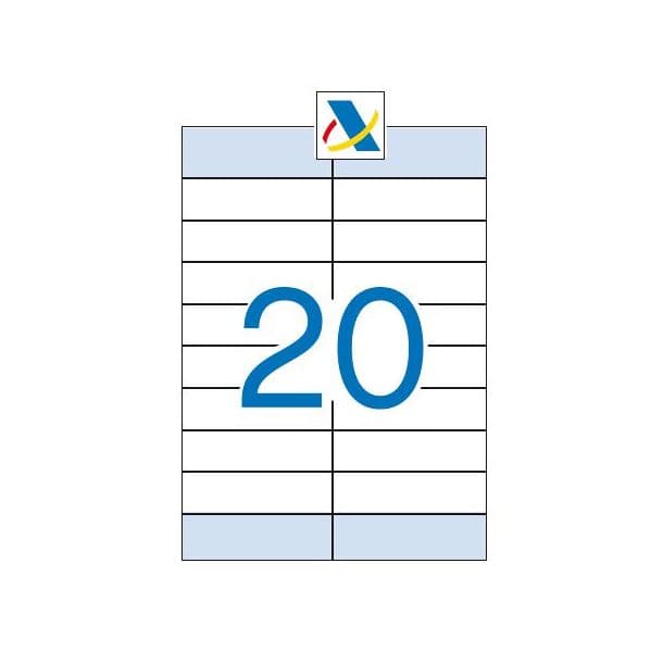 Apli Etiquetas Adesivas 105x33,5mm 100 Fls - 12330