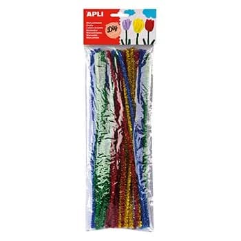 Apli Kit Manualidades Arames de Chenille em Cores Brilhantes 50un. - 13066