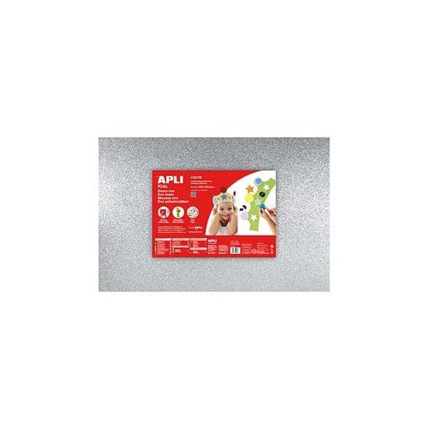 Placa de Cor Musgami 40x60cm 2mm c/ Purpurinas Prata 3Fls APL13176 - APL13176