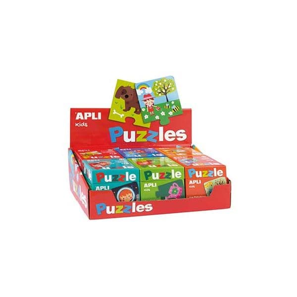 APLI Expositor Jogo Puzzle Kids 6un (Vermelho) - APL13334