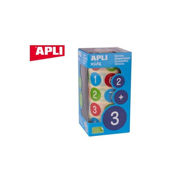 Apli Etiquetas Auto Adesivas Redondas C/ Numeros 20 mm Diametro Sortido - OFF150142CE