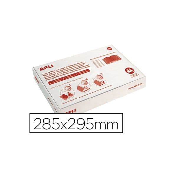 Apli Forra Livros Ajustável 285x530mm Transparente 130mic 100 Un.