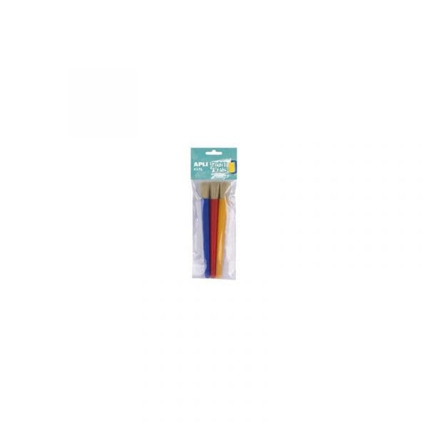 Apli Pincel Guache Aguarela Redondo Jumbo 3un