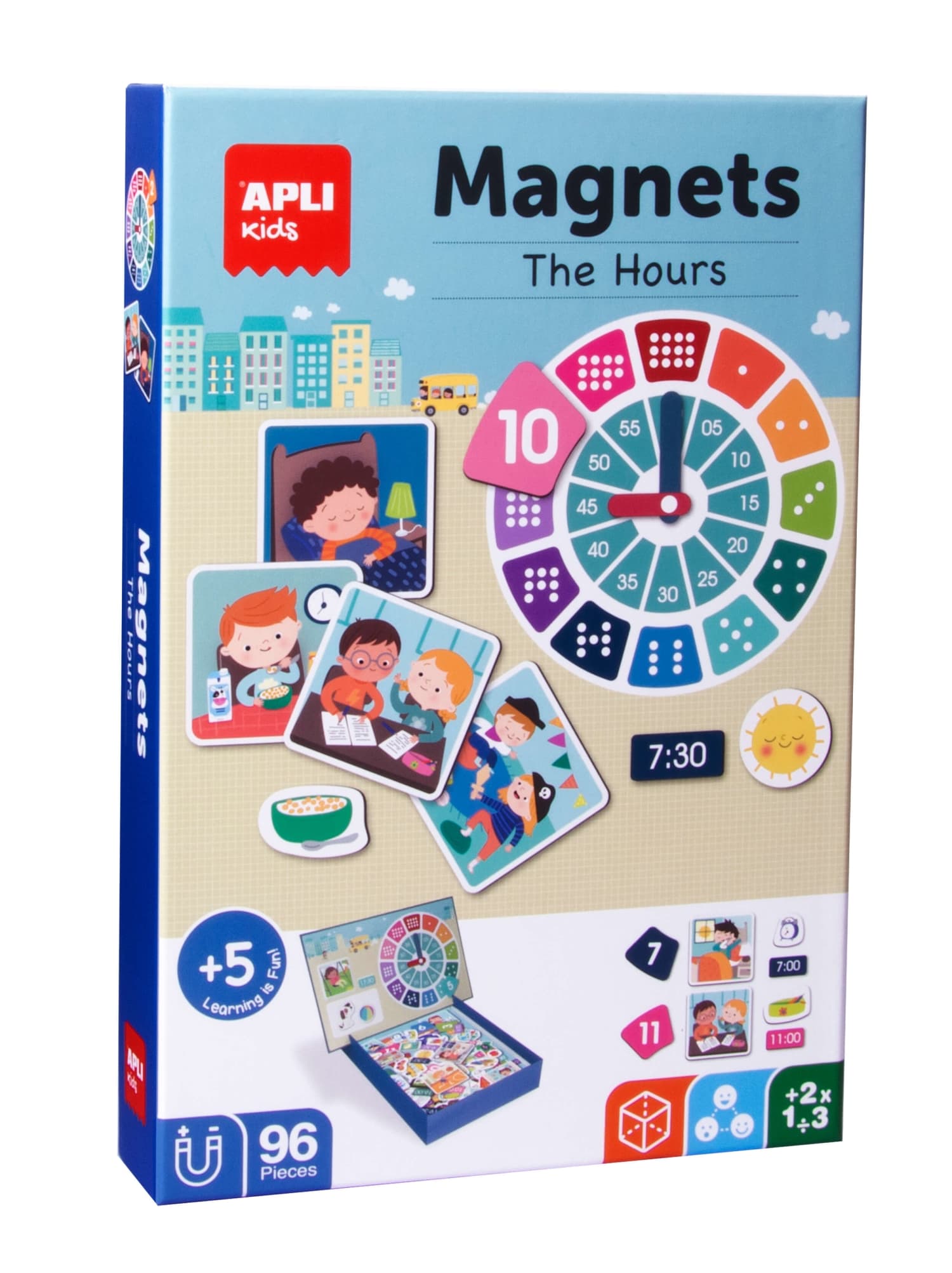 Jogo Educativo Magnético Apli As Horas 96 Peças