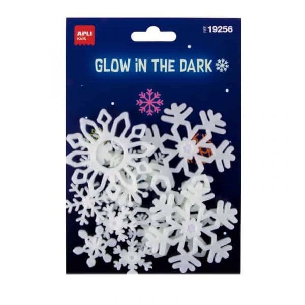 Apli 12 Adesivos Flocos de Neve Luminescentes - 19256