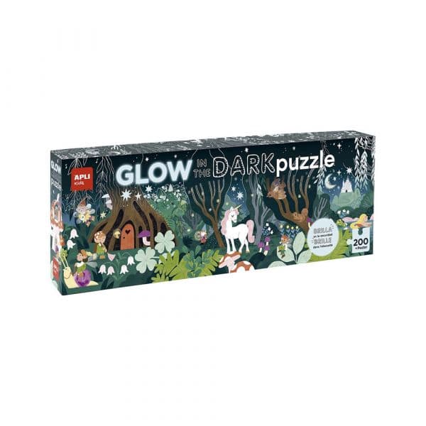 Apli Puzzle Bosque Mágico Brilha No Escuro 200 Peças - APL19692
