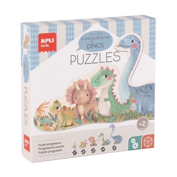 Apli Puzzle Progressivo My First Dinos 15 Peças - APL20124