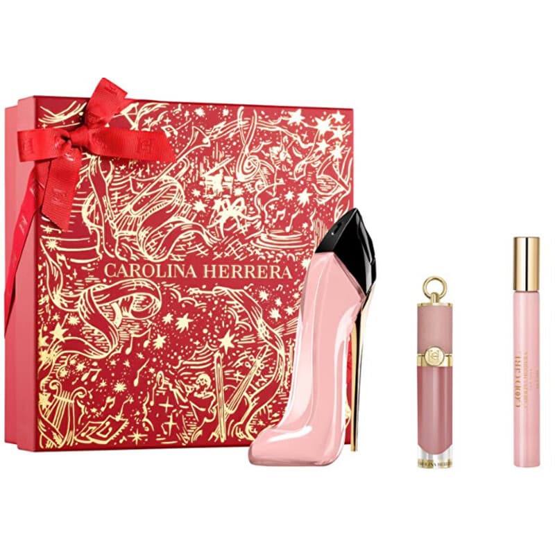 Conjunto Good Girl Blush EDP 80 ml, lesk na rty 5 ml aminiatura EDP 10 ml