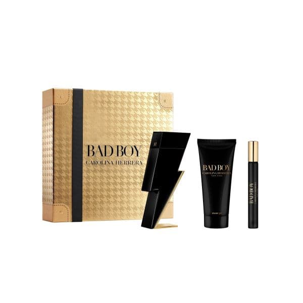 Carolina Herrera Bad Boy Man Eau de Toilette 100ml + Shower Gel 100ml + Eau de Toilette Travel Spray 10ml Coffret