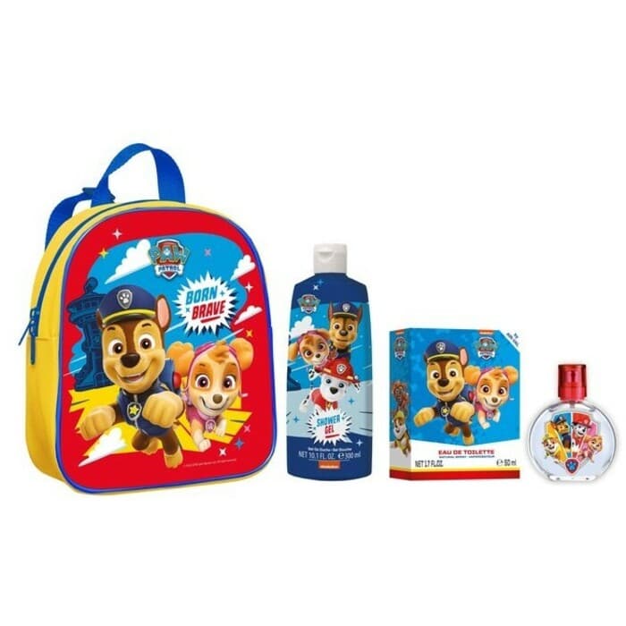 Cartoon Paw Patrol Born Brave Set  Eau de Toilette  50ml + Gel de Banho 300ml + Mochila