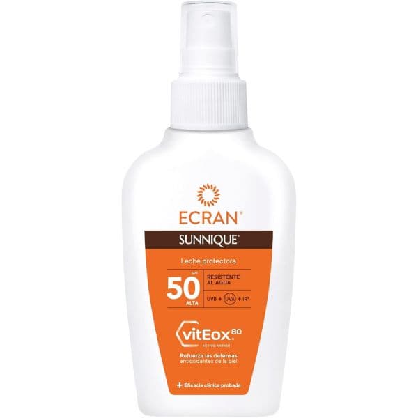 Protetor Solar Ecran Sunnique Leite Protetor FPS50 Spray 100ml