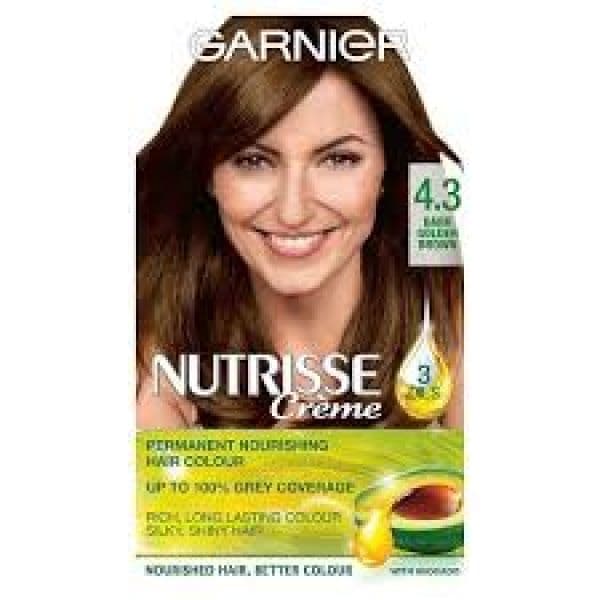 Garnier Nutrisse Creme Coloração Tom 4.3 Castanho Dourado