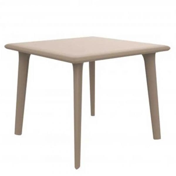 Resol Mesa Dessa Quadrada 90x90 cm Areia