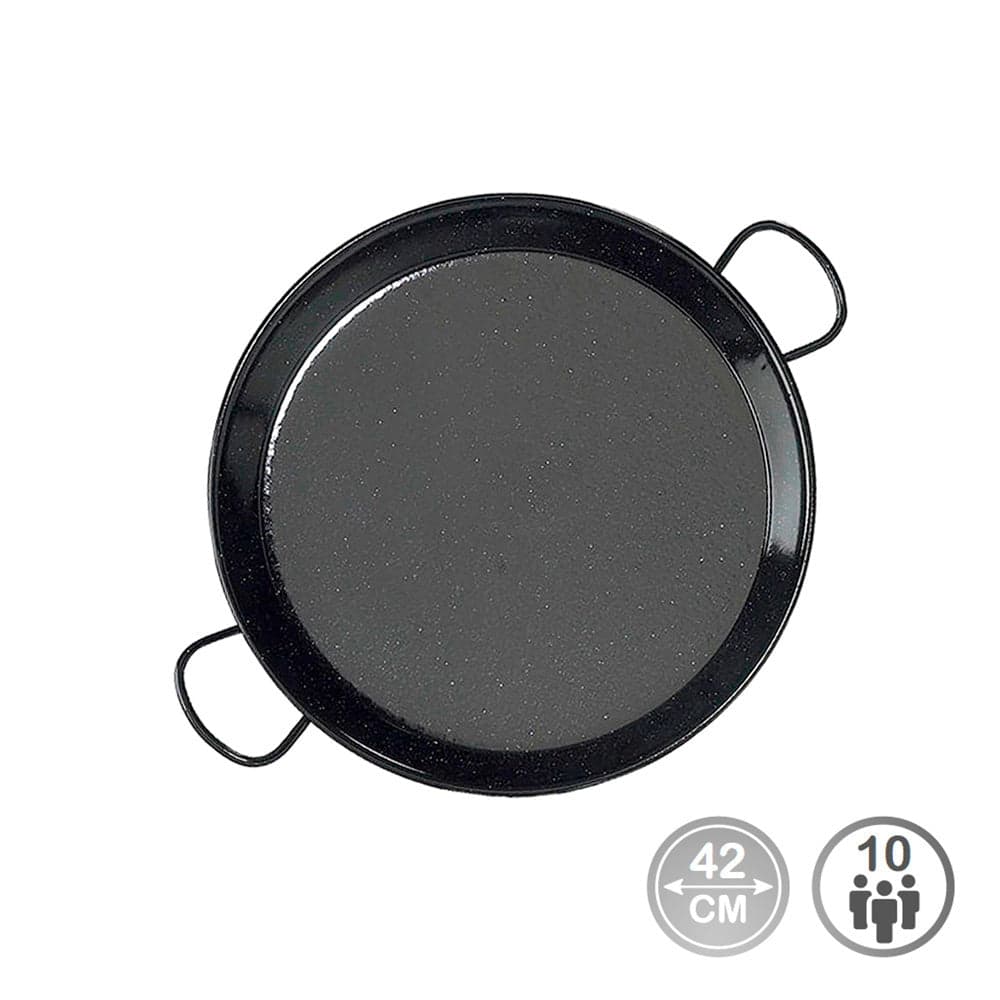 FRIGIDEIRA PARA PAELHA TRADICIONAL EM AÇO ESMALTADO Ø42CM (10 PES
