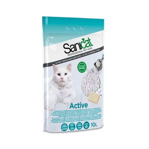 Sanicat Areia Ultra Aglomerante Active Sabão Marselha 10L