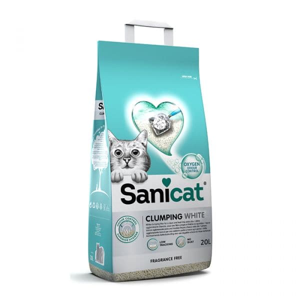 Sanicat Areia Aglomerante Clumping White 20L