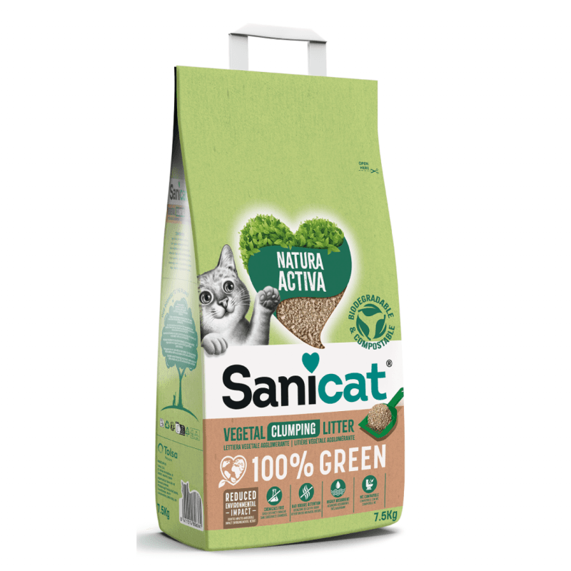 Sanicat Arena Vegetal Aglomerante Natura Activa 100% Green