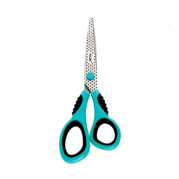 Tesoura Milan Escritório Azul 20.5cm com Blíster