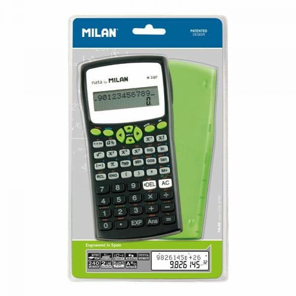 Calculadora Milan Científica M240 Verde