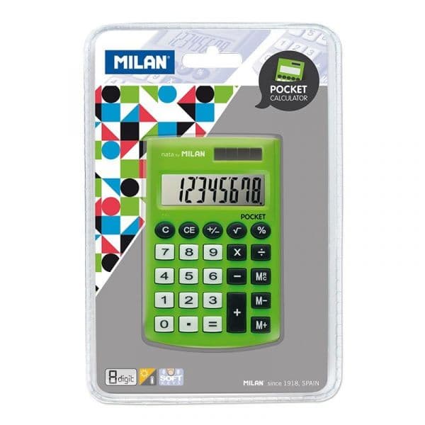 Calculadora Milan Bolso 150908GBL Verde