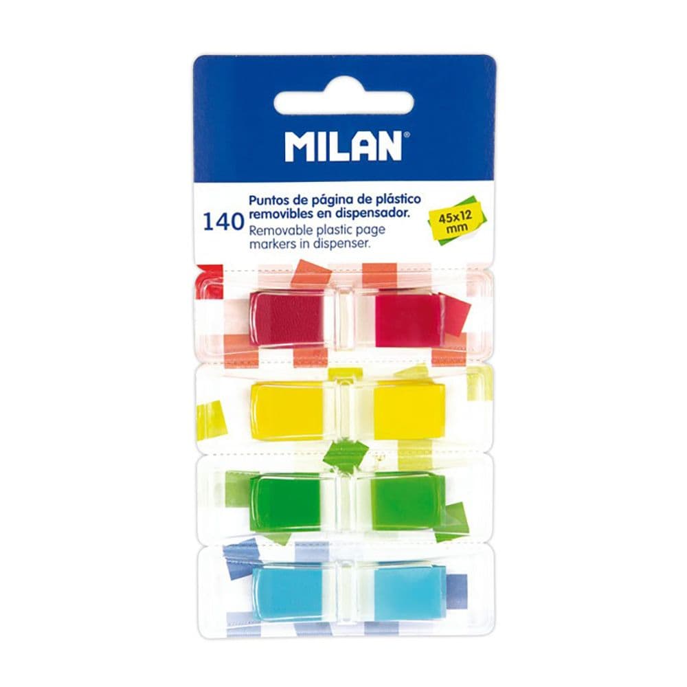 PACK 140 PONTOS DE PAGINA EM 4 DISPENSADORES MILAN