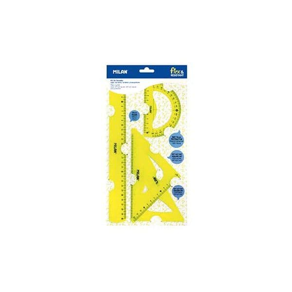Milan Conjunto Desenho Réguas Flexíveis Milan Amarelo (193359801Y)