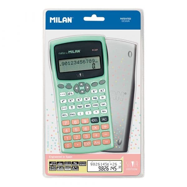 Calculadora Milan Científica M240 Bolso 12 dígitos - 159110SLBL