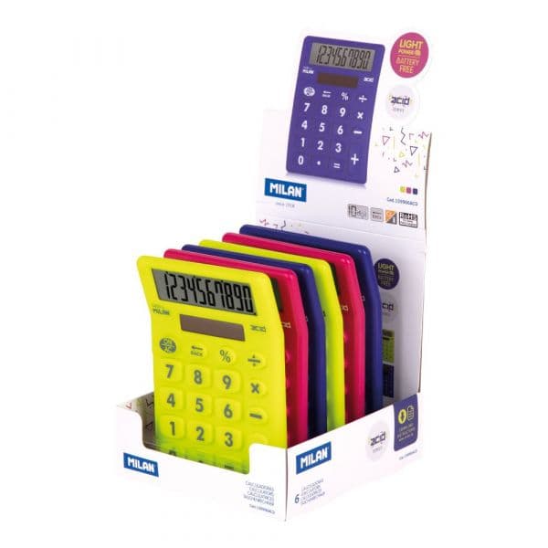 Calculadora Milan Básica Acid 64307 Cores Sortidas