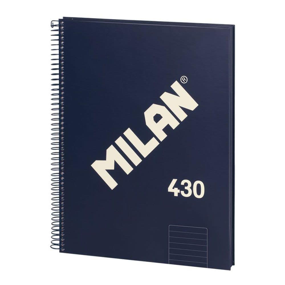 MILAN CUADERNO ESPIRAL FORMATO A4 PAUTADO 7MM - 80 HOJAS DE 95 GR