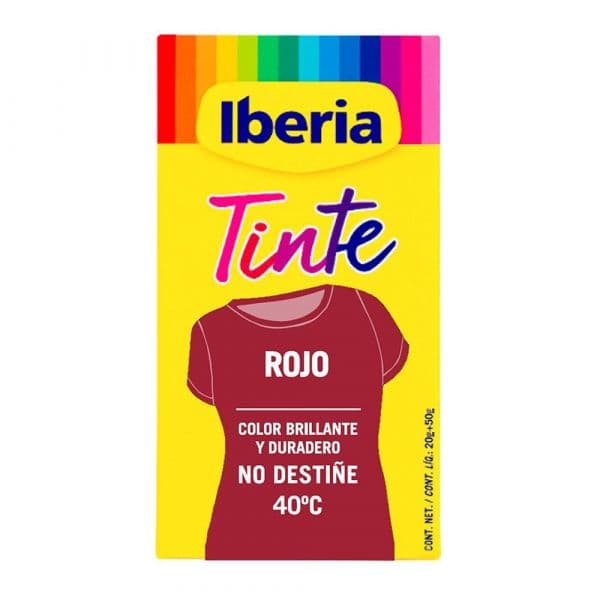 Default Tinta Roupa Vermelho 40ºC 70g