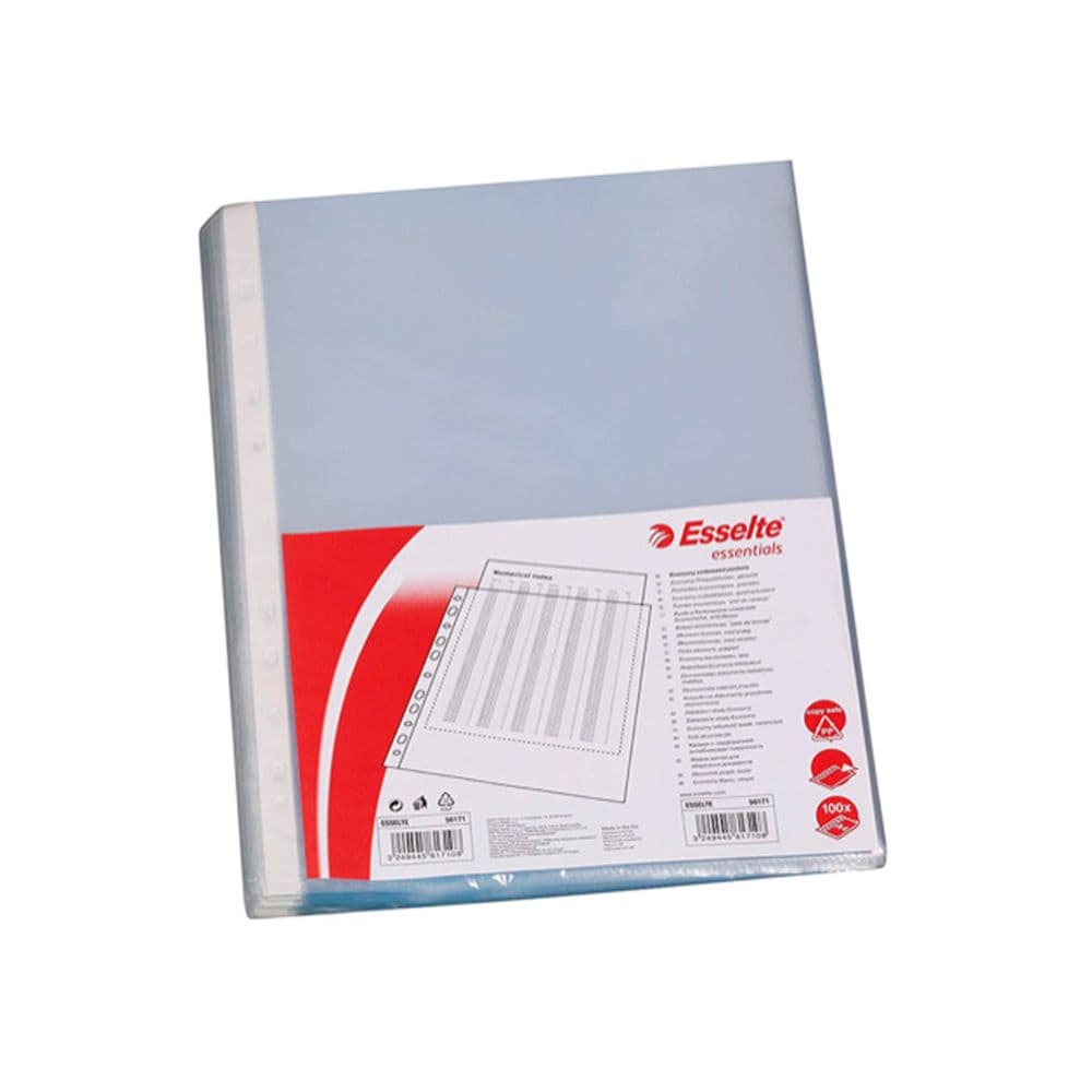 ESSELTE PACK DE 100 FUNDAS MULTITALADRO PORTADOCUMENTOS - FORMATO