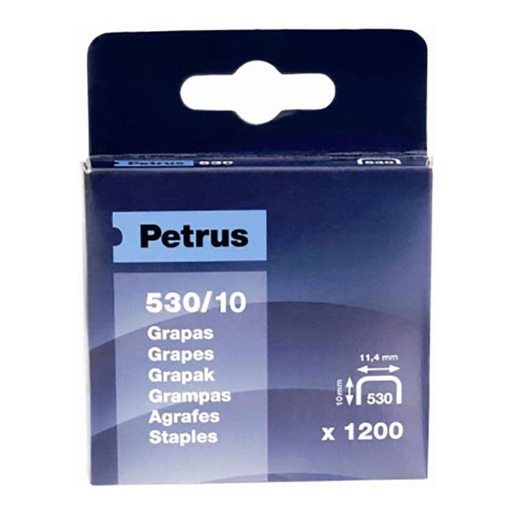 Petrus Caixa 1200 Agrafos Cravadora n 530/10 - 77515