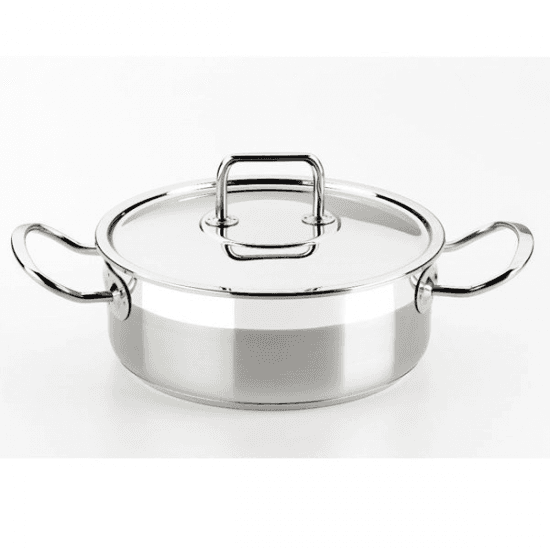 CAÇAROLA BRA PROFESSIONAL 22CM TAMPA INOX