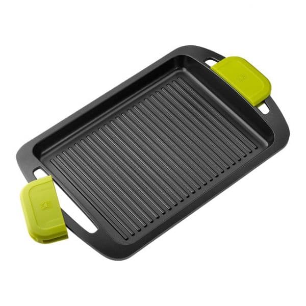 Bra Grelhador Rectangular às Riscas Foodie
