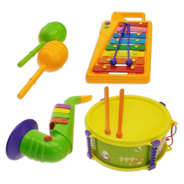 Reig Musicales Saxofon And Maracas Drum Xillofón Amarelo