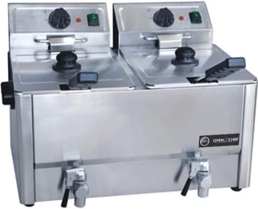 Freidora OPEN NORTE FD8+8 3250WX2 8L Profesional