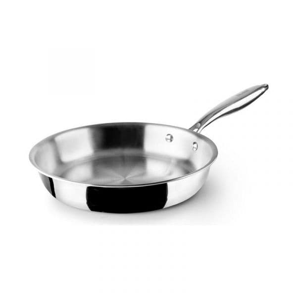Ibili Frigideira Triply Natural Aço Inoxidável Alumínio 24 cm