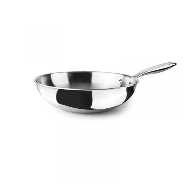 Ibili Wok Triply Natural Aço Inoxidável/Alumínio 30 cm