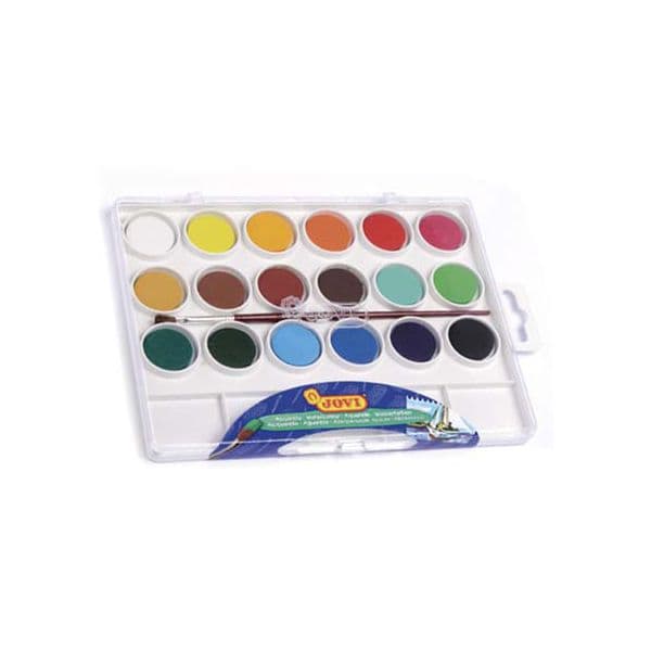 Jovi Caixas Aquarelas 18 Cores x 5 Un.