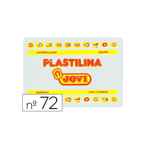 Jovi Plasticina 72 Grande. 350 g Branco - 72-01