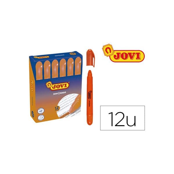 Jovi Marcador de Cera Gel Fluorescente Naranja Caixa de 12 un. - OFF079334CE