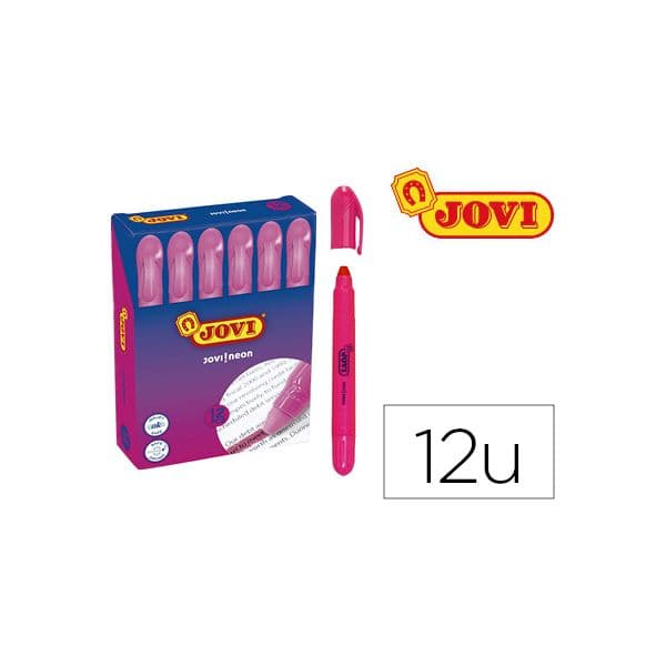 Jovi Marcador de Cera Gel Fluorescente Rosa Caixa de 12 un. - OFF079335CE