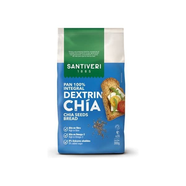Santiveri Pão Dextrin Integral com Sementes de Chia 300g