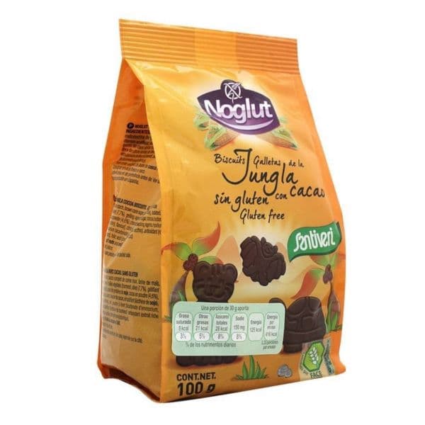 Noglut Bolachas Animais da Selva com Cacau 100g
